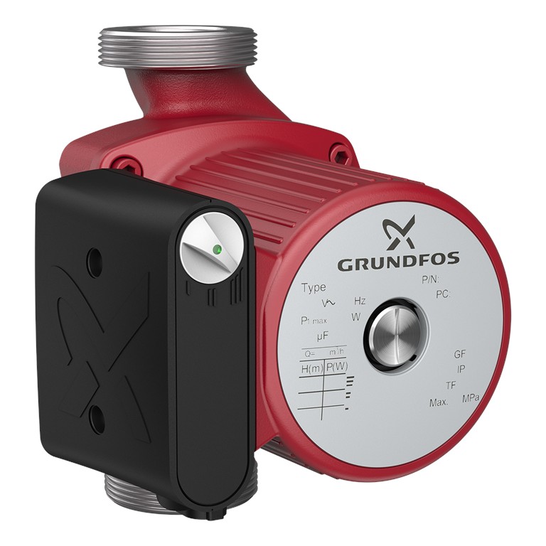Grundfos UPS 32-100 N dans un circuit de circulation d’eau chaude
