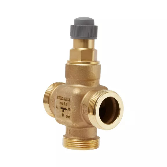 Durchflussschema des 3-Wege-Ventils Honeywell V5833A
