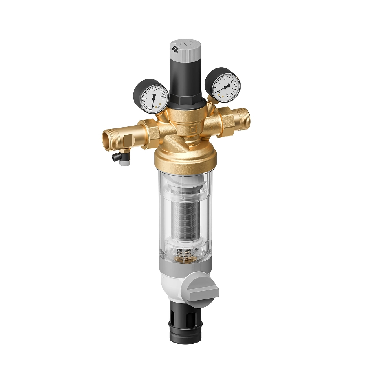 Princíp spätného preplachu filtračnej stanice Honeywell HS10S-LF