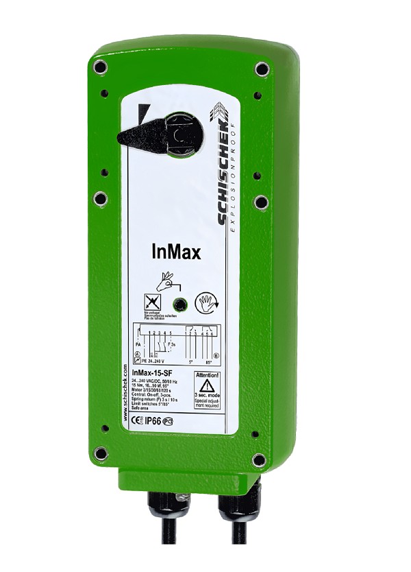 Schischek InMax-15-SF na vzduchotechnické klapce