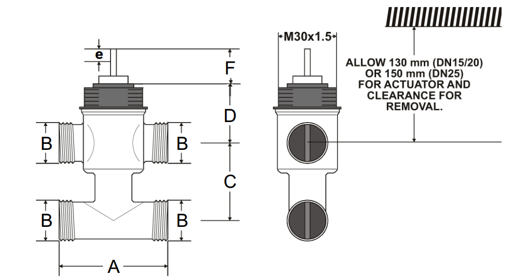 Schéma ventilu VYE15B1.6M