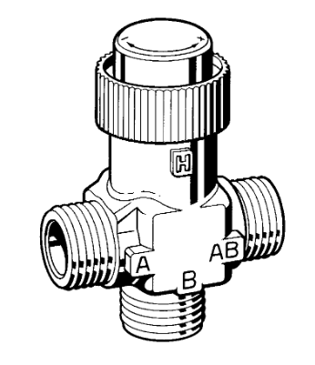 Třícestný regulační ventil Honeywell V5833A DN 20