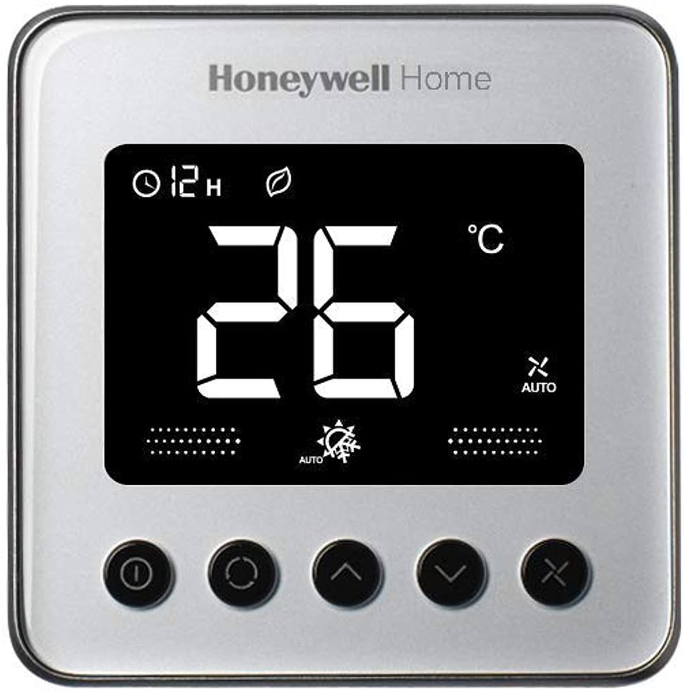 Digitální termostat Honeywell TF428SN-RSS-U stříbrný, pro fancoil