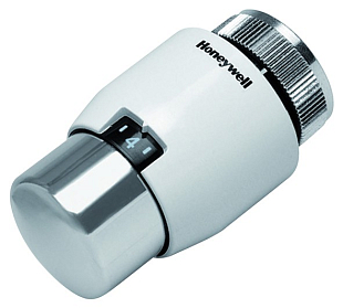 Termostatická hlavice Honeywell T4021 s připojením M30 x 1,5 - bílá/chrom