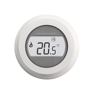 Bezdrátový jednozónový prostorový termostat Honeywell Round T87RF2083