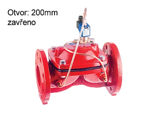 Elektromagnetický ventil na vodu TORK T-GLF 120 DN 200