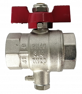 Kulový ventil 1/2" se závitem M 10x1 pro čidlo 5,0x45 mm (FKM0023)