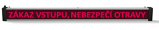 Oboustranný nápis SVN 1250/2 Led Zákaz vstupu, nebezpečí otravy