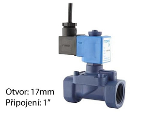 Elektromagnetický ventil pro podvodní aplikace TORK T-SW 105 DN 25, 12 VDC