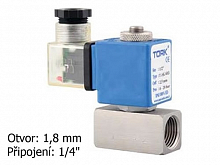 Elektromagnetický nerezový ventil TORK T-SK 601 DN 8, 24 VDC