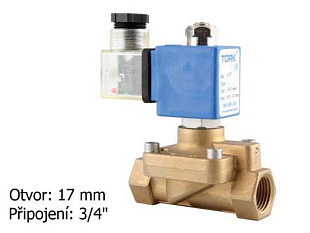 Elektromagnetický ventil na topný olej TORK T-YN 404 DN 20, 24 VDC