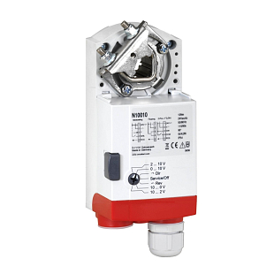Klapkový pohon Honeywell Smart s vratnou pružinou S05010, 5Nm, 24 VAC,0…10V