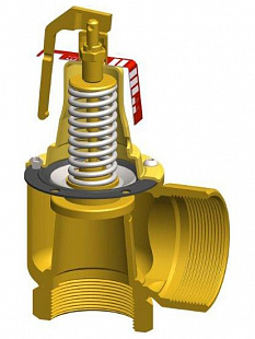 Bojlerový pojistný ventil DUCO 1 1/4"x 1 1/2" 6 bar (693240.60B)