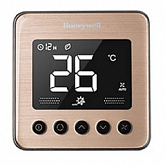 Digitální termostat Honeywell TF428KN-RSS_U zlatý broušený, pro fancoil