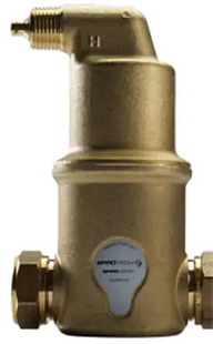 Mosazný odvzdušňovač Spirotech Spirovent AA075 s horizontálním připojením 3/4"