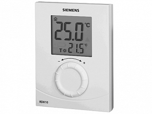 Digitální pokojový termostat s ovládacím kolečkem Siemens RDH 10 (RDH10)