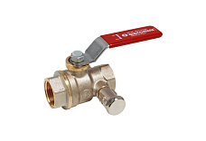 Kulový kohout s pákovou rukojetí GIACOMINI R910S, vnitřní/vnitřní závit, 1 1/2" – 3/8" (R910SX007)