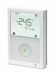 Prostorový regulátor Siemens RDG264KN, KNX, DC 0–10 V, T/H/CO2