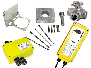 Sestava Schischek EXMAX-15.30-Y a třícestného kulového ventilu T-KV904.32 (SCH32.102)