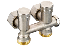 Dvojité radiátorové šroubení Danfoss RLV-K DN 15 rohové (003L0282)