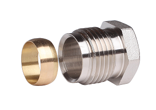 Svěrná spojka Danfoss pro ocelové a mědené trubky 15 mm G 1/2" (013G4115)