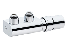Sada Danfoss VHX/RAX VHX-DUO rohová pochromovaná (013G4279)