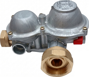 Domovní regulátor tlaku zemního plynu HUTIRA B 6NG, 3/4" / 1 1/4", rohový, 6 m3/h (44010100)