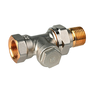 Regulační a uzavírací šroubení pro radiátory Honeywell Verafix-E přímé DN10 Rp 3/8" (V2420D0010)