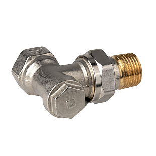 Regulační a uzavírací šroubení pro radiátory Honeywell Verafix-E rohové DN15 Rp 1/2" (V2420E0015)